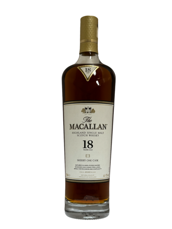 Macallan 18 Year Old Sherry Oak Cask caskandquay.com