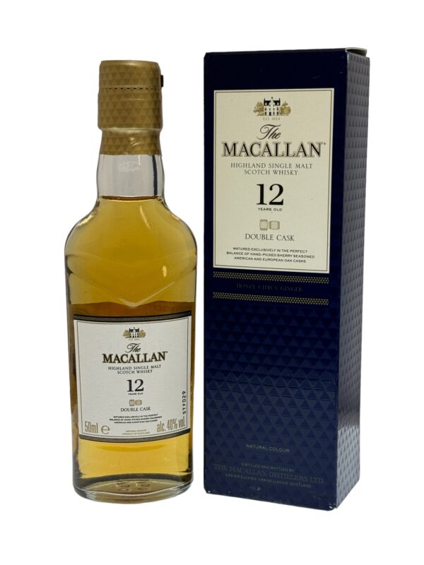 MacAllan 12 Year Old Double Cask Miniature caskandquay.com