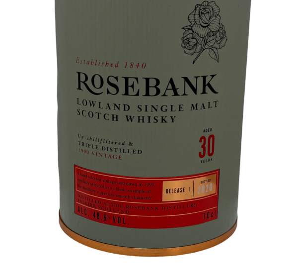 Rosebank 30 Year Old Release No1 bottled 2020 caskandquay.com