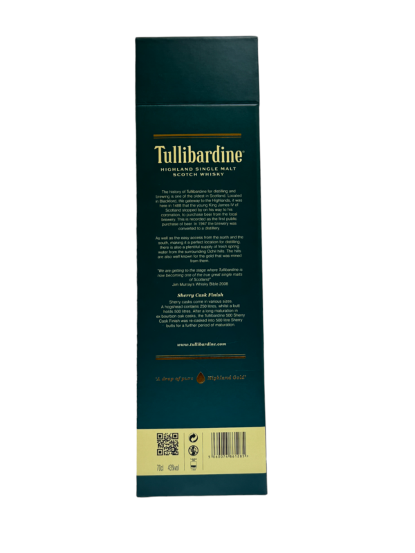 Tullibardine 500 Sherry Cask caskandquay.com